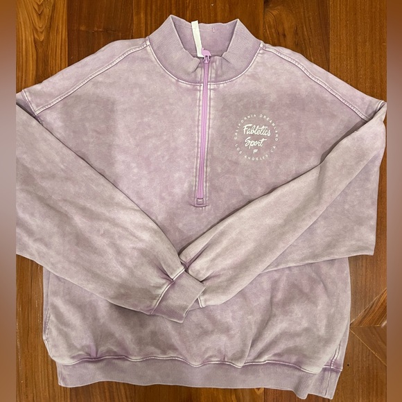 Fabletics half zip terry pullover with logo - Picture 6 of 6